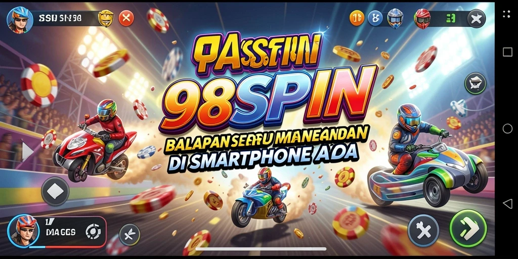 Gameplay Racing seru dalam 98SPIN dengan grafik memukau.