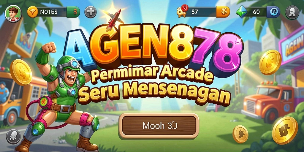 Tampilan screenshot AGEN878 menampilkan aksi seru dalam permainan Arcade.