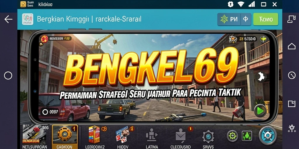 Tampilan gameplay BENGKEL69 yang menantang dan strategis.