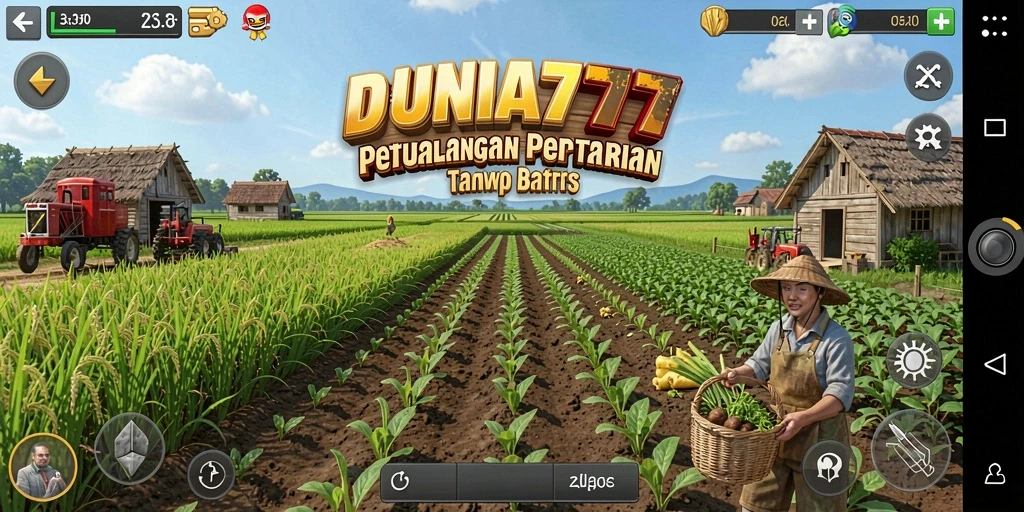 Gameplay DUNIA777 menunjukkan keindahan bertani dengan grafis yang memukau.