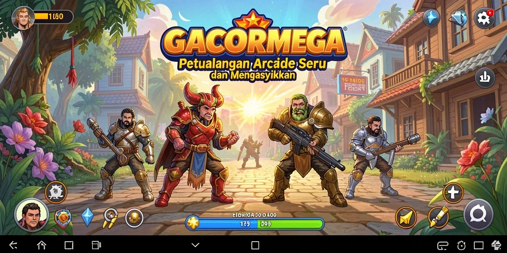 Tampilan gameplay GACORMEGA yang seru dan menantang.