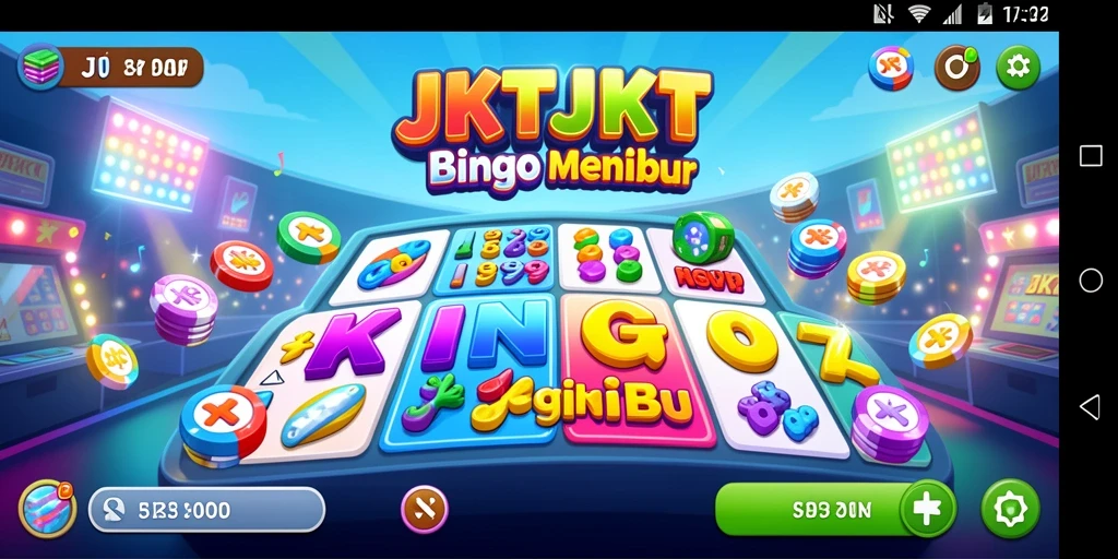 Screenshot gameplay Bingo JKTJKT yang seru dan menghibur.