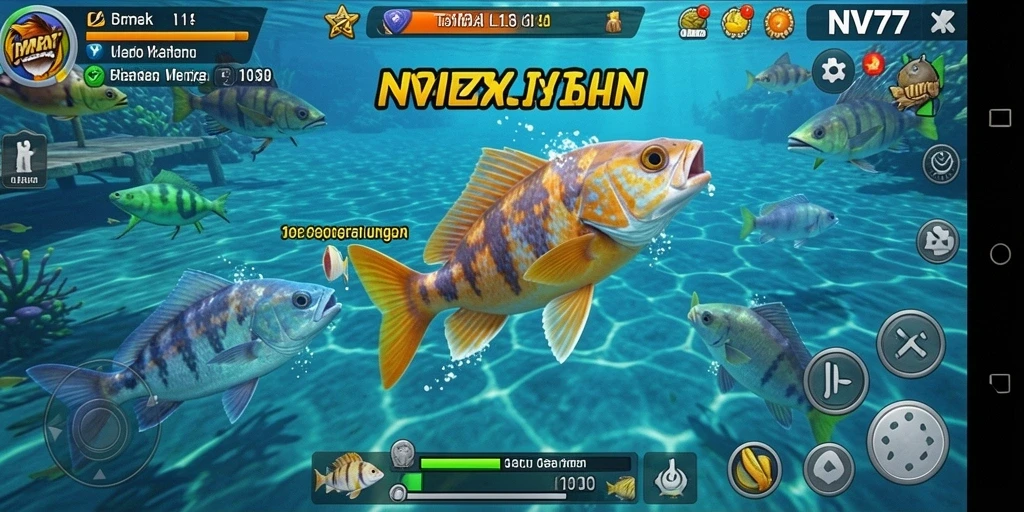 Tampilan seru dari gameplay Tembak Ikan yang penuh aksi.