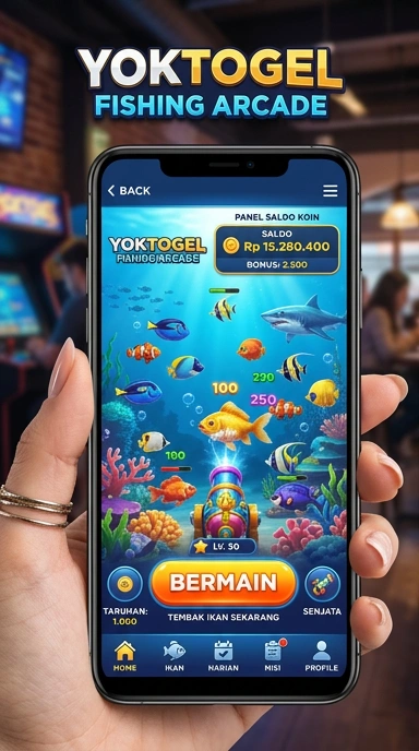 Tampilan antarmuka aplikasi yoktogel yang sederhana dan intuitif.